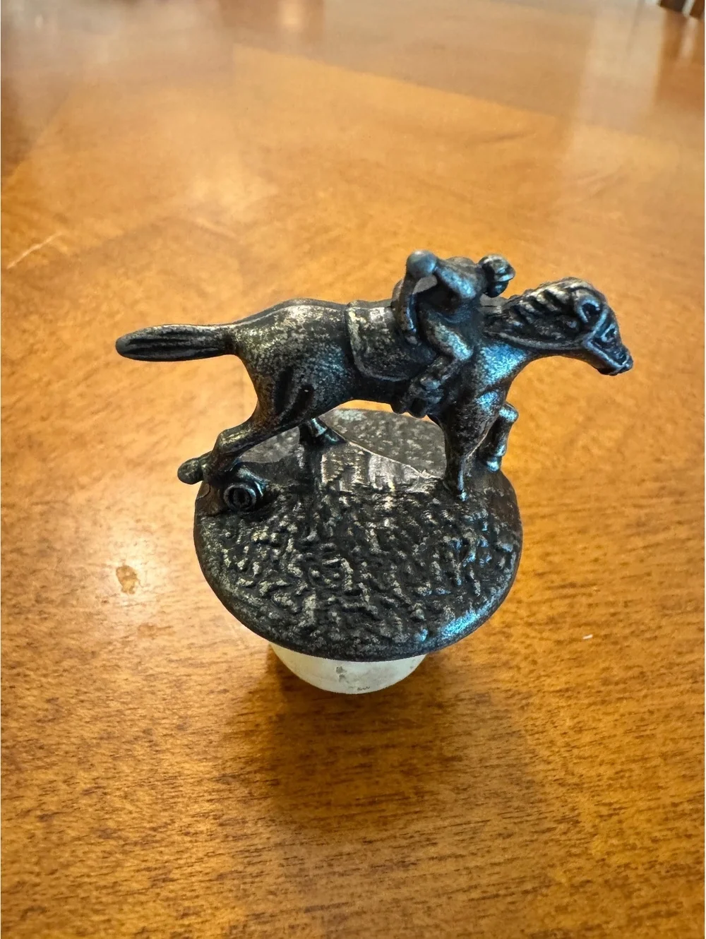 Blantons “O” Vintage Horse and Jockey Bottle Stopper
